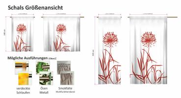 Schal Vorhang Pfeffer - tolles Motiv Allium